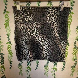 Size S ambiance Leopard Print mini skirt D3